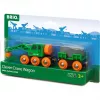 Wagon BRIO Clever Crane Wagon Lift and Load Black Green