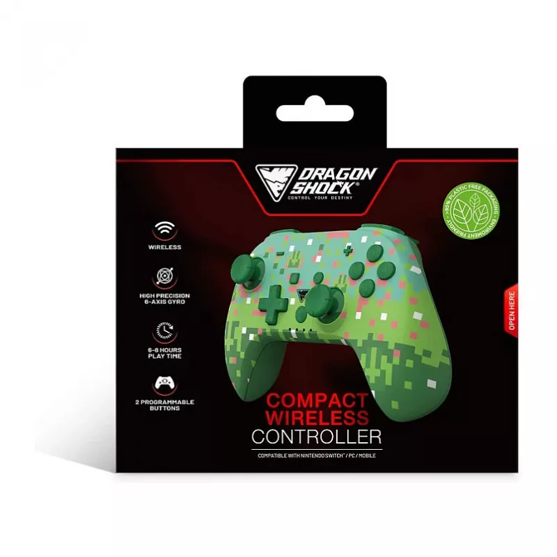 Dragonshock Controller Poptop Wireless Cubes green switch