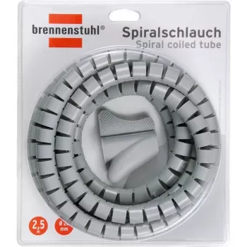 Brennenstuhl cable organiser Coiled Hose L= 2,5 m, Ø= 20 mm, Grey