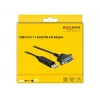 Serial Cable DeLOCK 66281 Black 1.8 m RS-232 USB Type-A