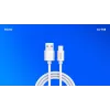 USB 2.0 cable SAVIO CL-168, USB A (male) to USB C (male), 3 m, white