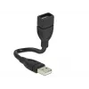 USB Cable DeLOCK 15cm USB 2.0 USB A Black