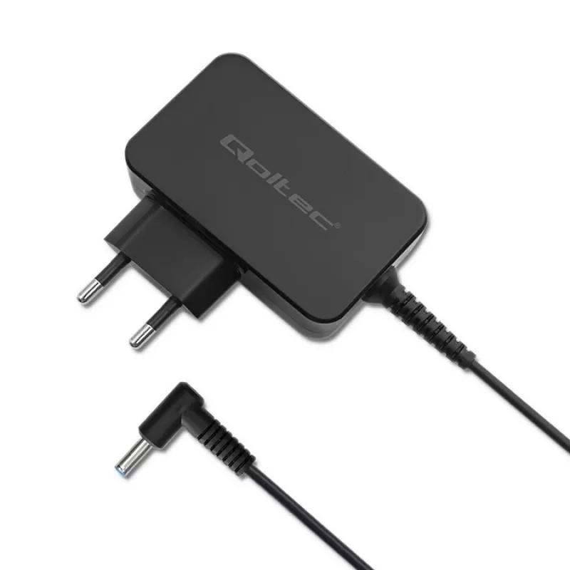 AC Power Adapter QOLTEC 51033 for laptops, 45 W, 19.5 V, 2.31 A, 220–240 V, indoor, black, 1.7 m cable