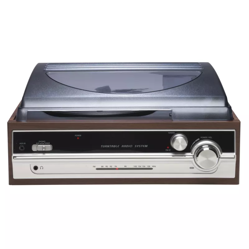 Denver VPR-190MK2 Retro Turntable with Radio and Built-in Speakers