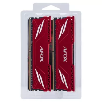 Desktop RAM AFOX GAMING DDR4 2×16GB 32GB 3200MHz CL16 1.35V XMP2 Red