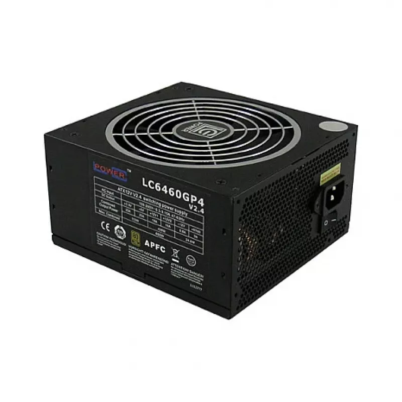 LC Power GP4 Series LC6460GP4 V2,4 - Power Supply (Internal) - ATX12V 2,4 - 80 PLUS Gold - 460 Watt - active PFC (LC6460GP4)