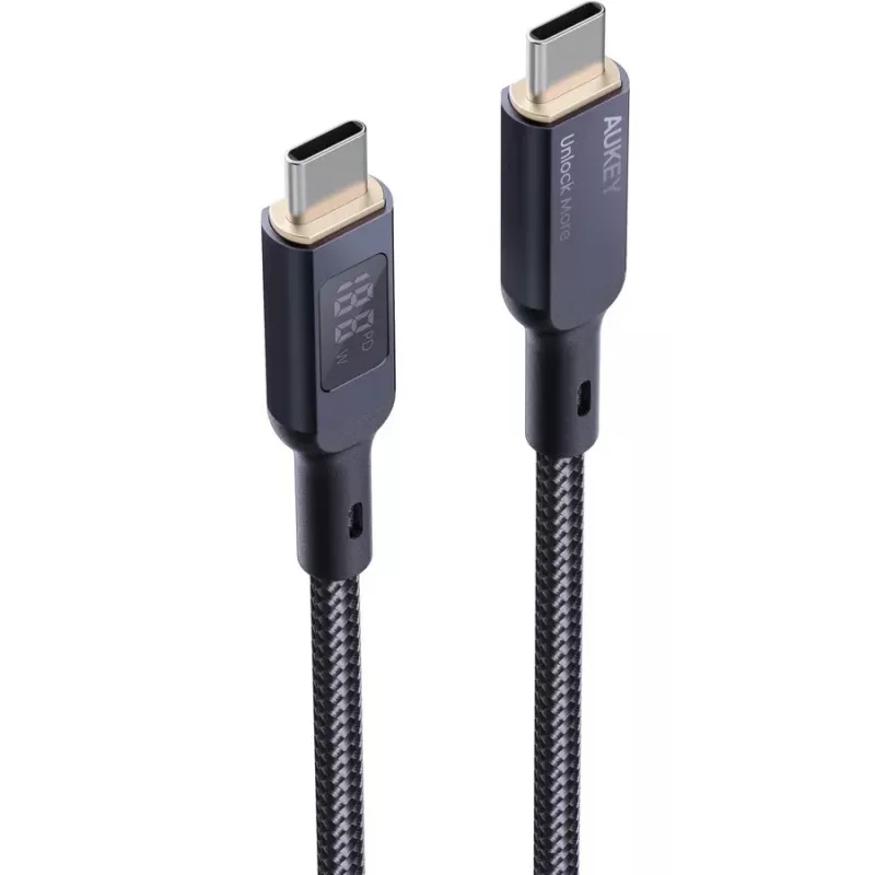 AUKEY CB-MCC102 USB Cable 1.8m USB C Black 480 Gbit/s