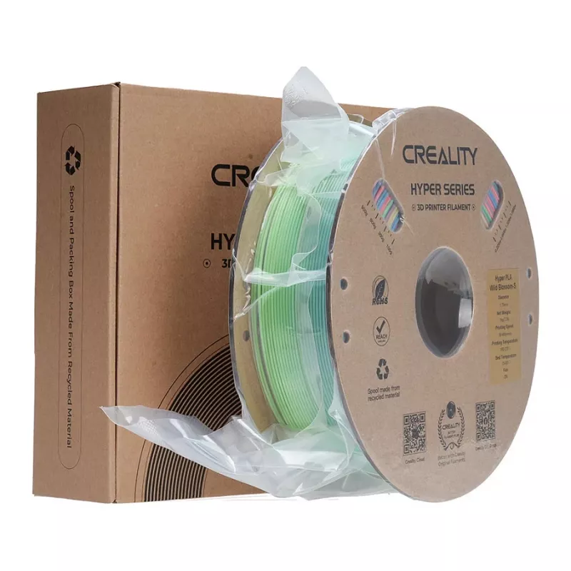 Filament spool Creality PLA 1.75 mm 1 kg — blue, green, pink (3301010425)