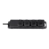 Brennenstuhl Extension socket IP44 4-way black 2,0mH07RN-F 3G1,5 - Extension Cord - AC 230 V - output connectors: 4 - 2 m (1159960)