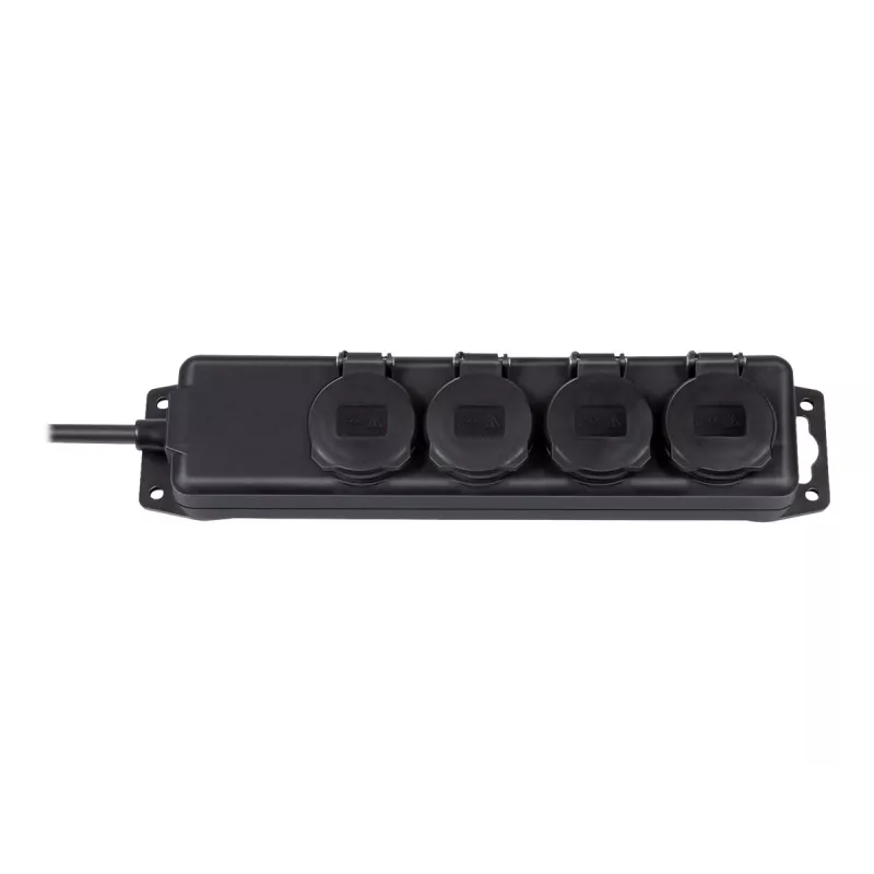 Brennenstuhl Extension socket IP44 4-way black 2,0mH07RN-F 3G1,5 - Extension Cord - AC 230 V - output connectors: 4 - 2 m (1159960)