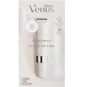 Intimate trimmer BRAUN Gillette Venus Gentle Intimate Trimmer, white — battery-powered personal razor for sensitive areas