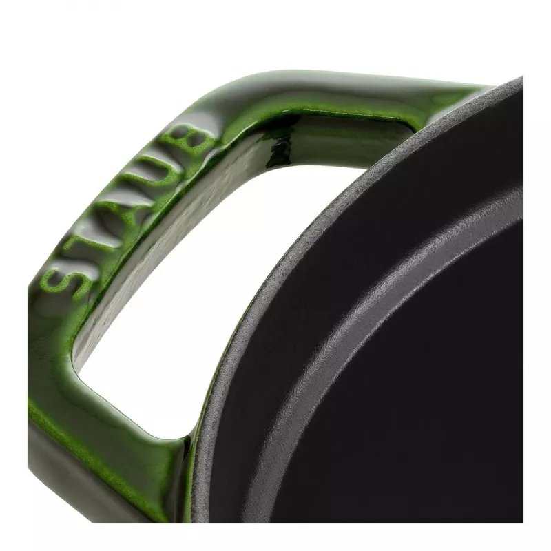 Staub La Cocotte 33 cm Oval Cast Iron Dutch Oven, Basil Green