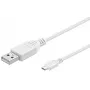 Microconnect USBABMICRO3W USB cable USB 2.0 3 m USB A Micro-USB B White
