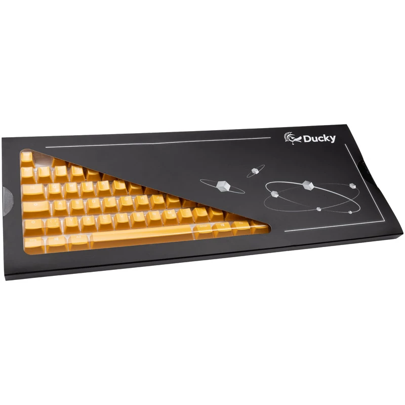 Keycap Set Ducky DKSA109-DEPDYDYYWO1 Yellow PBT Double-Shot DE layout 109 keys