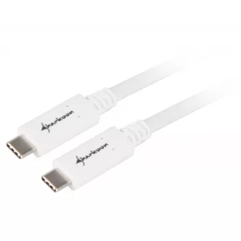 USB Cable Sharkoon USB 3.2 Gen 1 0.5m White