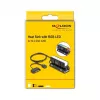 Heatsink DELOCK 18460 for M.2 SSD 2280 — Aluminium/Copper, RGB 5V, Black