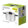 Cooking pot Maestro MR-3530-24 stainless steel 24 cm, 5.5 L, folding handles, glass lid