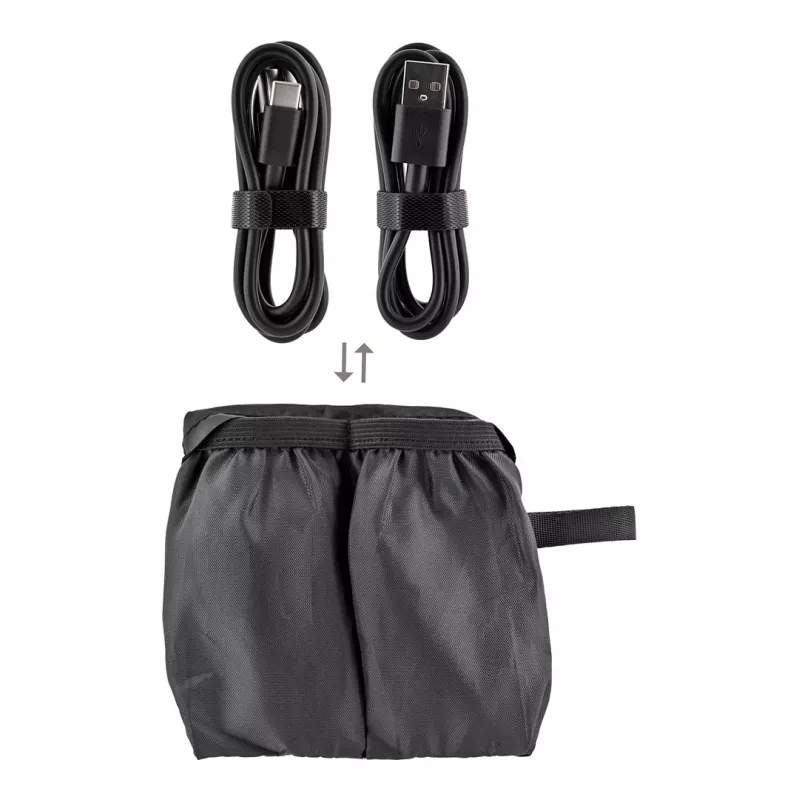 Lymphatic compression leg massager ActiveJet ACM-PLUS-A1 M, battery 25 W, black, 380×950×60 mm