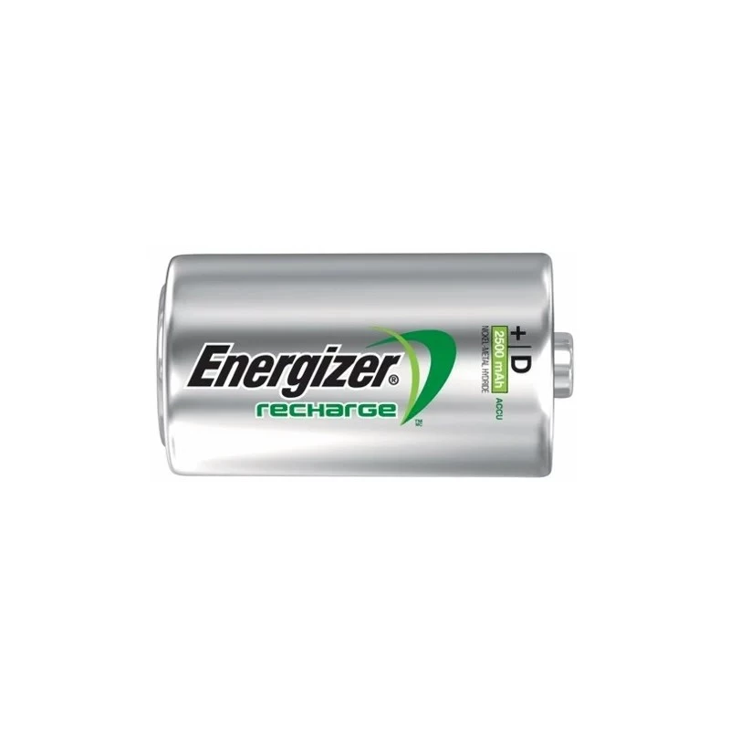 Energizer NiMH Rechargeable D Batteries 2500mAh - 2 Pack
