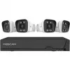 Foscam FNA108E-B4-2T Video Surveillance System White 4x 4K PoE Bullet Camera, 1x 8-Channel NVR