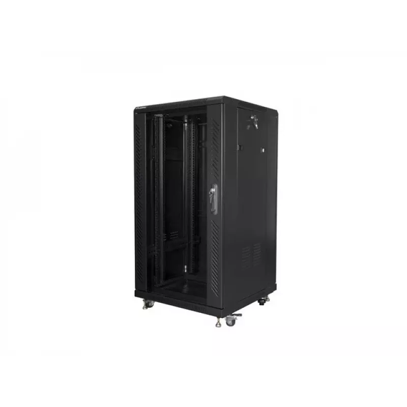 Lanberg FF01-6622-12B 22U 600x600mm Freestanding Rack Cabinet, Black
