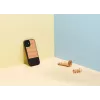 Protective phone case Man and Wood for iPhone 12 mini Herringbone Nero Black