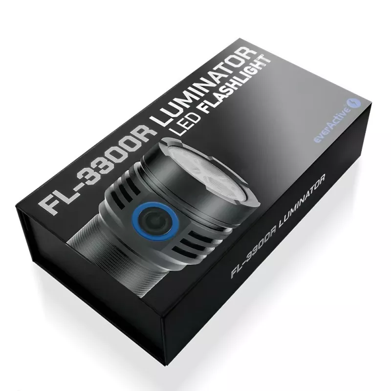 LED flashlight everActive LUMINATO R FL-3300R — 3300 lumens, rechargeable