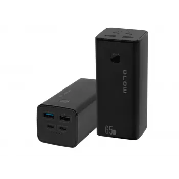Portable Power Bank BLOW PB20G 20000mAh PD 65W, USB-C input/output, 2x USB-A outputs, black