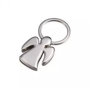 Keychain WEDO CELIA — metal zinc alloy, chrome plated