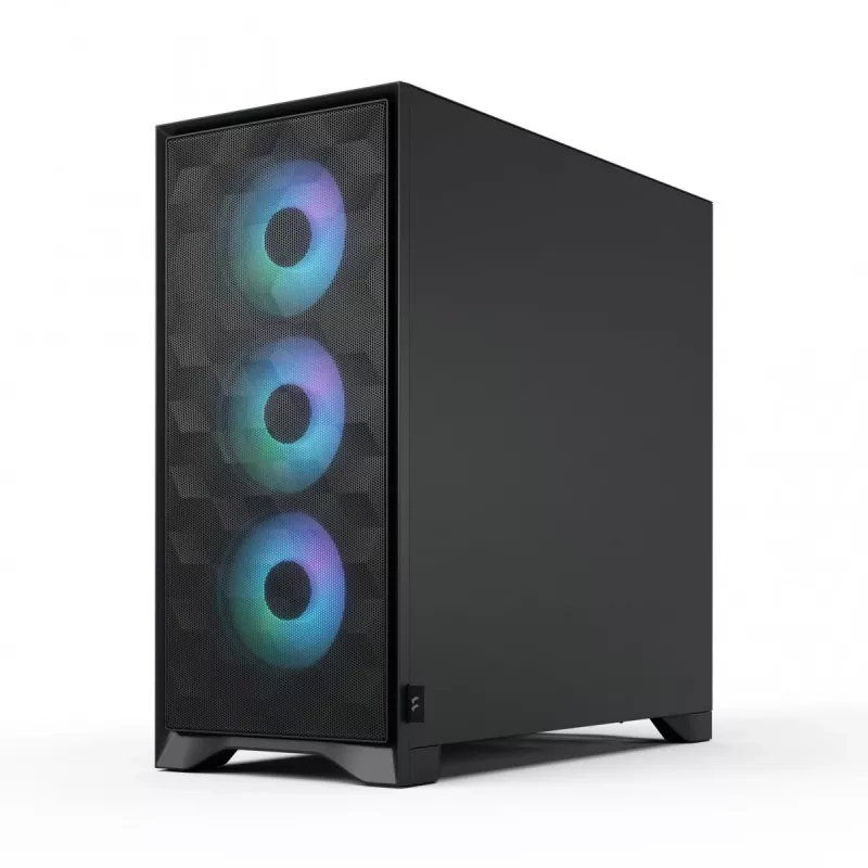 Fractal Design Pop 2 Air Black Solid mid-tower PC case — ATX support, 3x 120 mm front fans, 2.5/3.5 inch drive bays, 215×481×462 mm