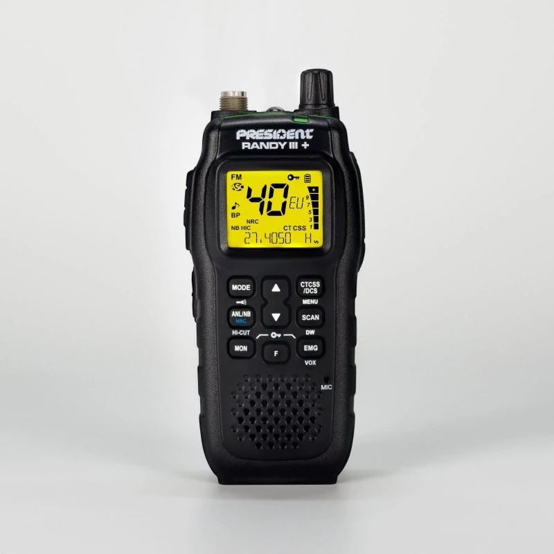 President Randy III Plus ASC AM/FM CB Portable Radio Black