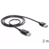 USB Cable DeLOCK EASY-USB 2.0-A 2m Black