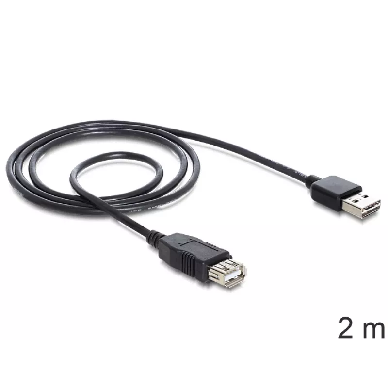 USB Cable DeLOCK EASY-USB 2.0-A 2m Black