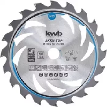 Circular Saw Blade KWB 583354 15 cm for Chipboard Hardwood Plastic