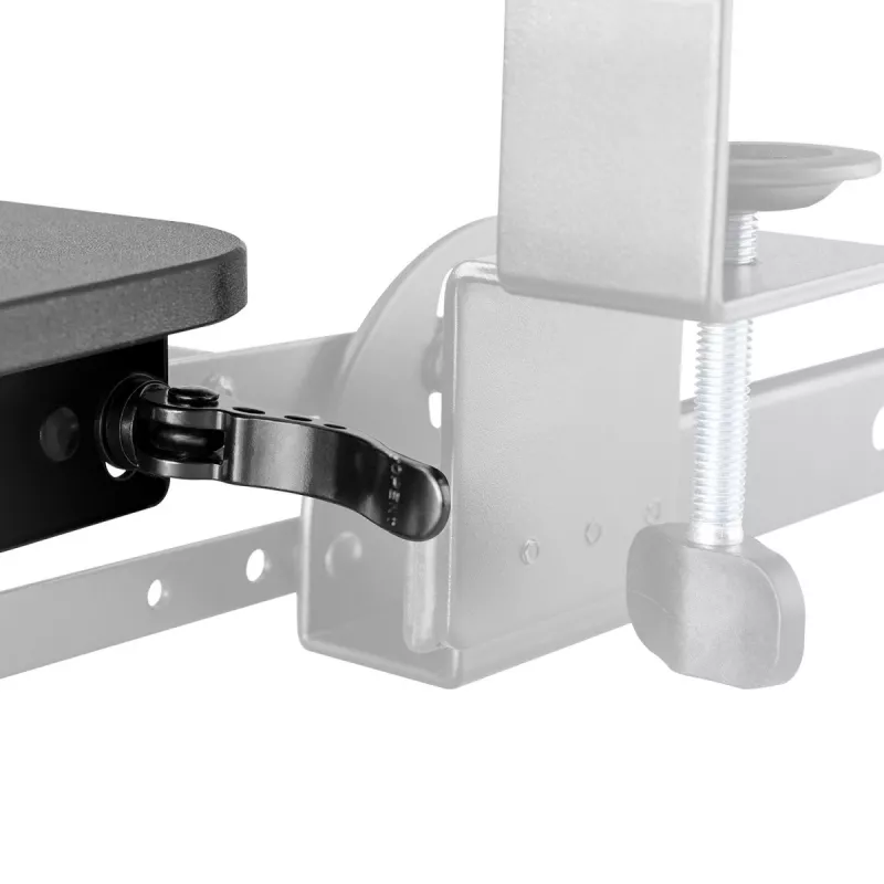 Maclean Under-Desk Keyboard Holder, Adjustable, 5kg max, 67x24cm, MC-462