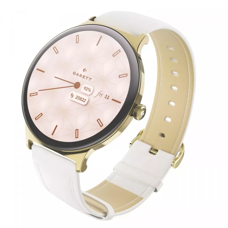 Smartwatch Garett Verona 2 Gold Steel with Bluetooth and Heart Rate Monitor