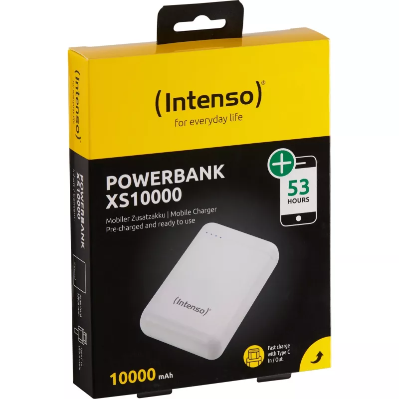 Power Bank USB 10000MAH/WHITE XS10000 Intenso