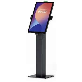POS floor stand IMIN I23I01-FS — adjustable-height steel stand for displays, touchscreens and payment terminals