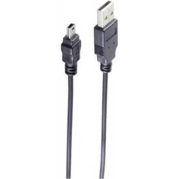 USB Cable ShiverPeaks 14-16025 USB 2.0 1m USB A USB B Black
