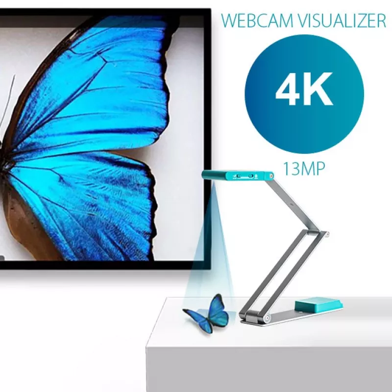 I.R.I.S. IRIScan Visualizer 7 Overhead scanner 4160 x 3120 DPI A3 Arctic blue, Silver