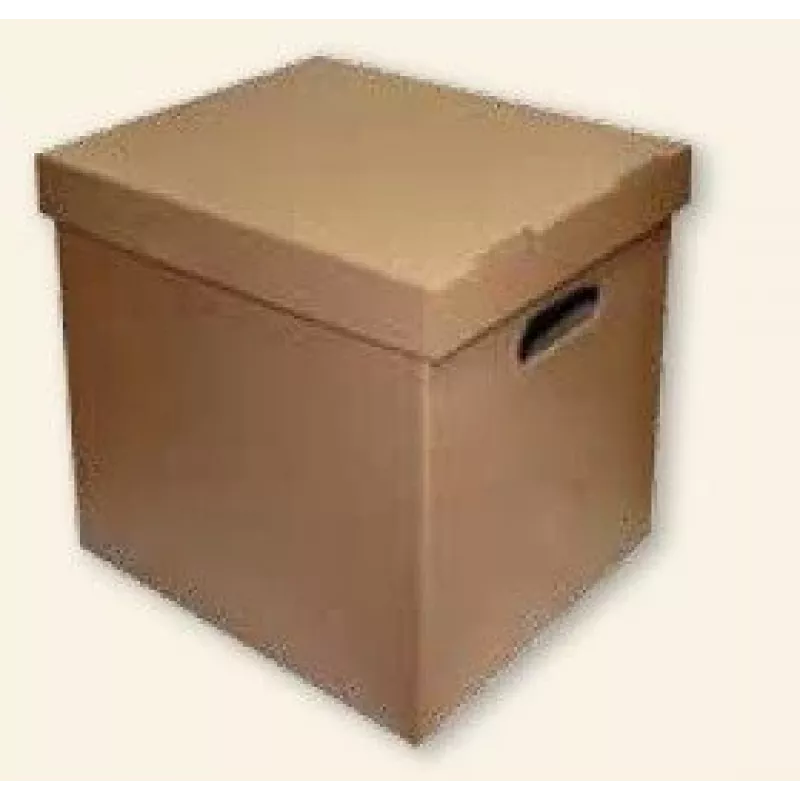 Archive box SMLT, 360x290x350mm, brown, ecological, removable cover