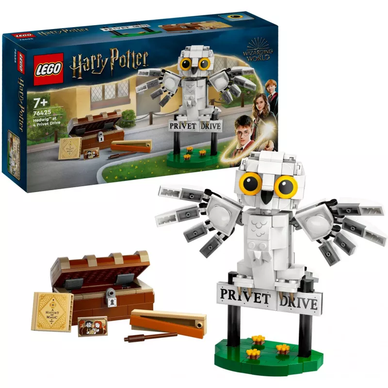 LEGO Harry Potter buildable Hedwig on Privet Drive model 76425 — 337 pieces, 100 mm height, recommended age 7+
