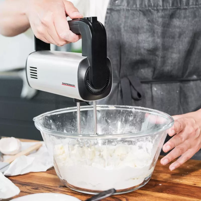 Gastroback 40983 Design Handmixer Pro, Black/Silver
