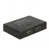 DeLock HDMI 2 - 1 Switch bidirectional 4K 60 Hz - Video/Audio-Switch - 2 x HDMI - Desktop