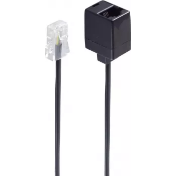 shiverpeaks BS70226-8/4 Telephone Cable 6 m Black (BS70226-8/4)