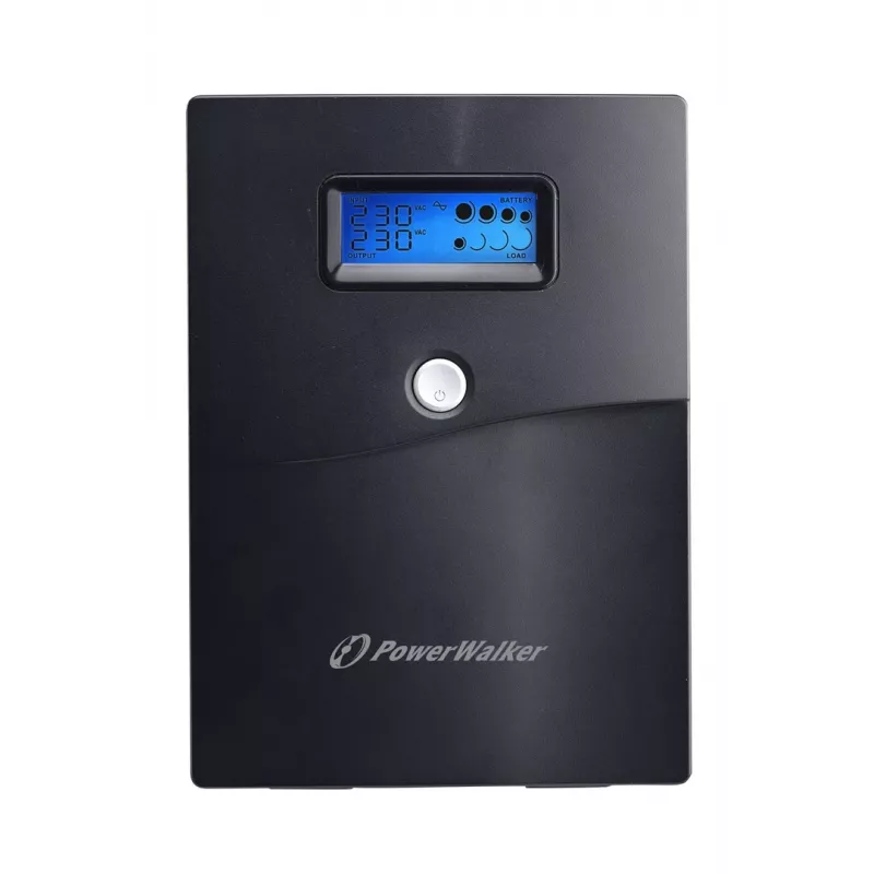 Uninterruptible Power Supply PowerWalker VI 3000 SCL — Line-Interactive UPS 3 kVA / 1800 W, 230 V, 9 Ah battery, LCD, Tower, Black