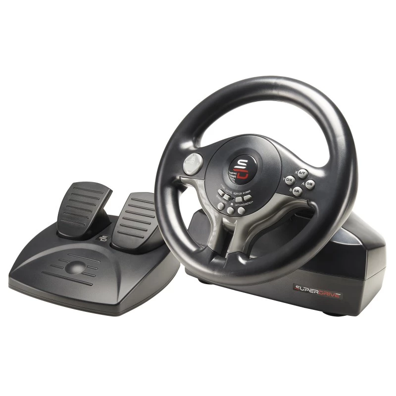 Steering wheel + Pedals Subsonic SV200 Black Grey USB 180° rotation