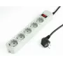 Power extension Gembird SPG3-B-6C 1.8 m 5 AC outlets