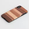 Smartphone case man and wood for iPhone X/XS — black protective cover