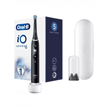 Oral B IO6 Electric Toothbrush with Bag Black Onyx
